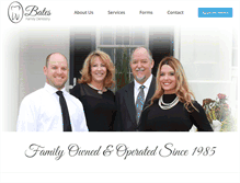 Tablet Screenshot of batesfamilydentistry.com